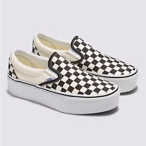 Vans Classic Slip-On Checkerboard Stackform Shoe